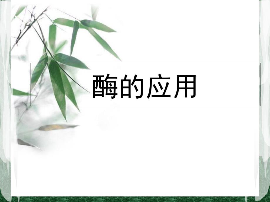 酶工程的应用_第1页