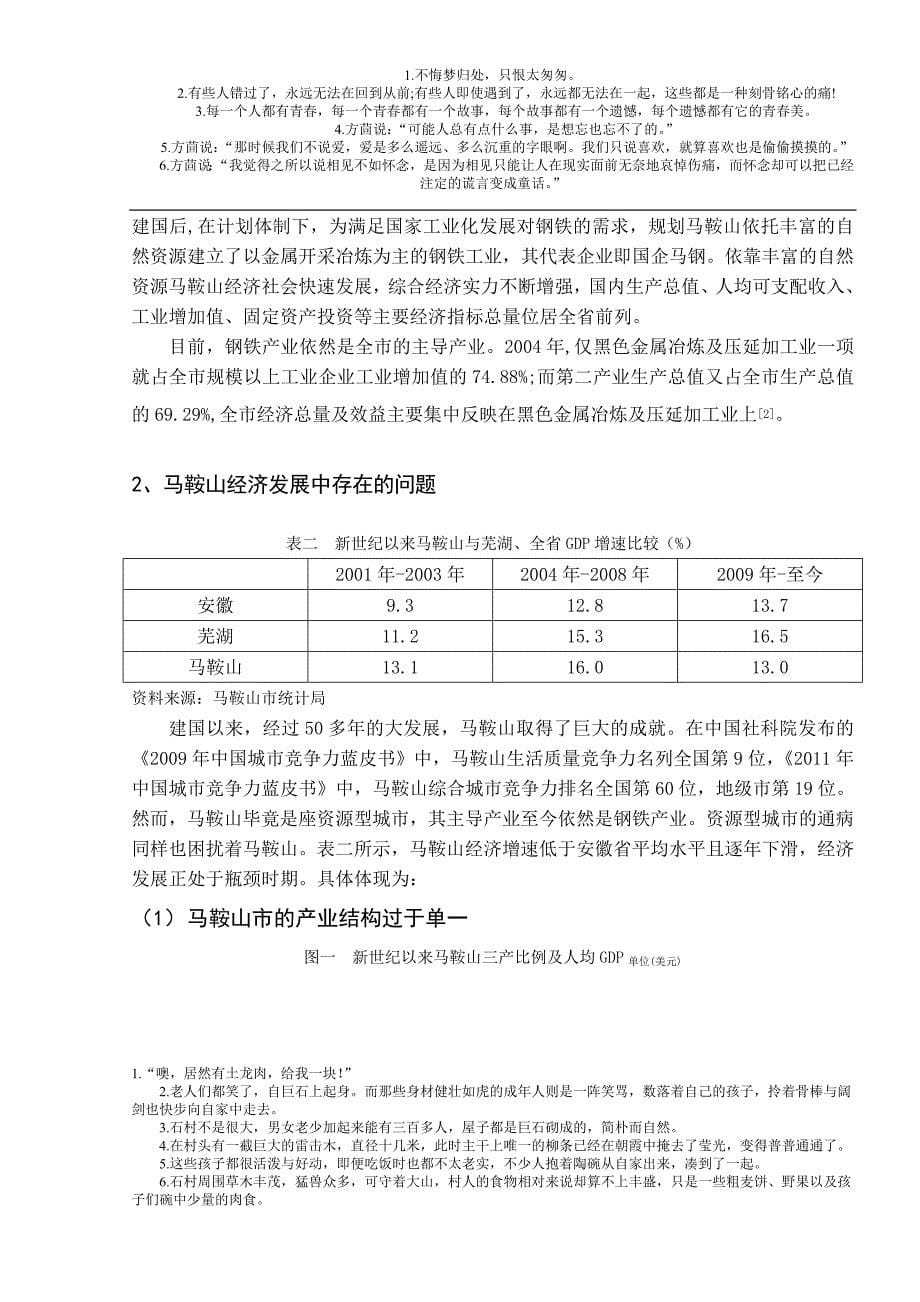 资源型城市马鞍山面临的问题及对策_第5页