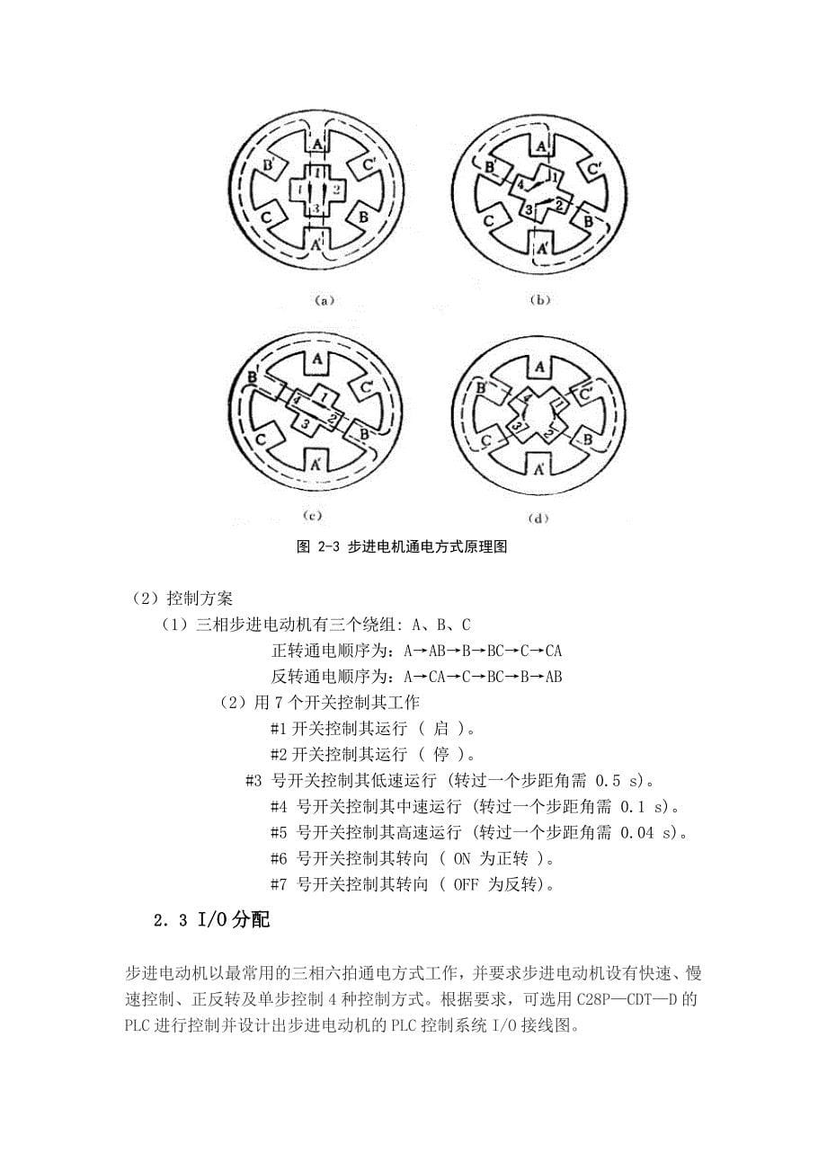 步进电机PLC控制设计_第5页