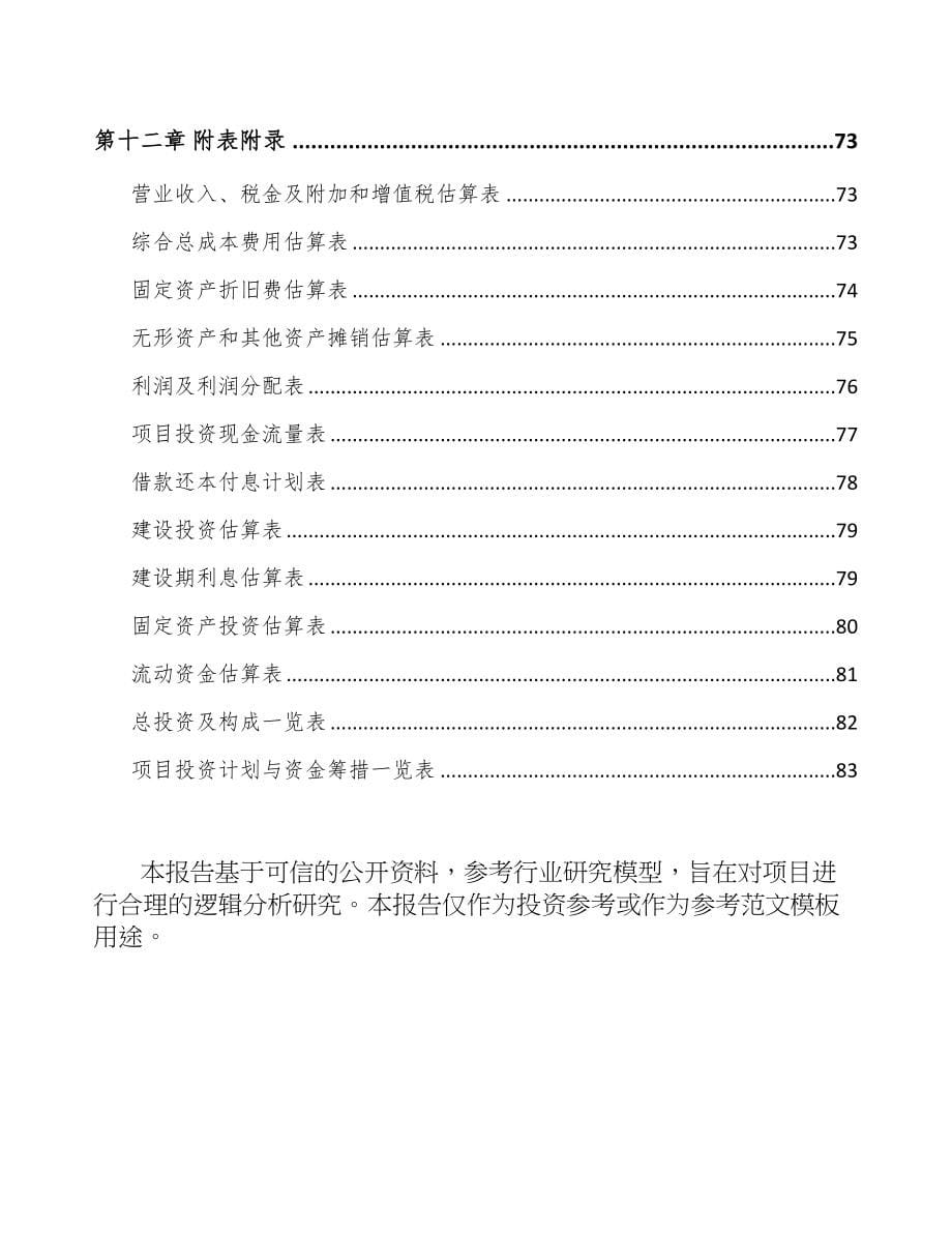 广西钛白粉项目可行性研究报告(DOC 61页)_第5页