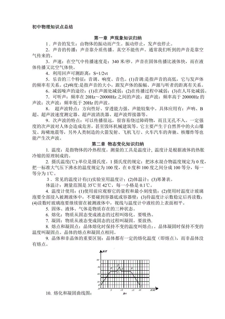 苏教版初中物理知识点归纳资料_第1页