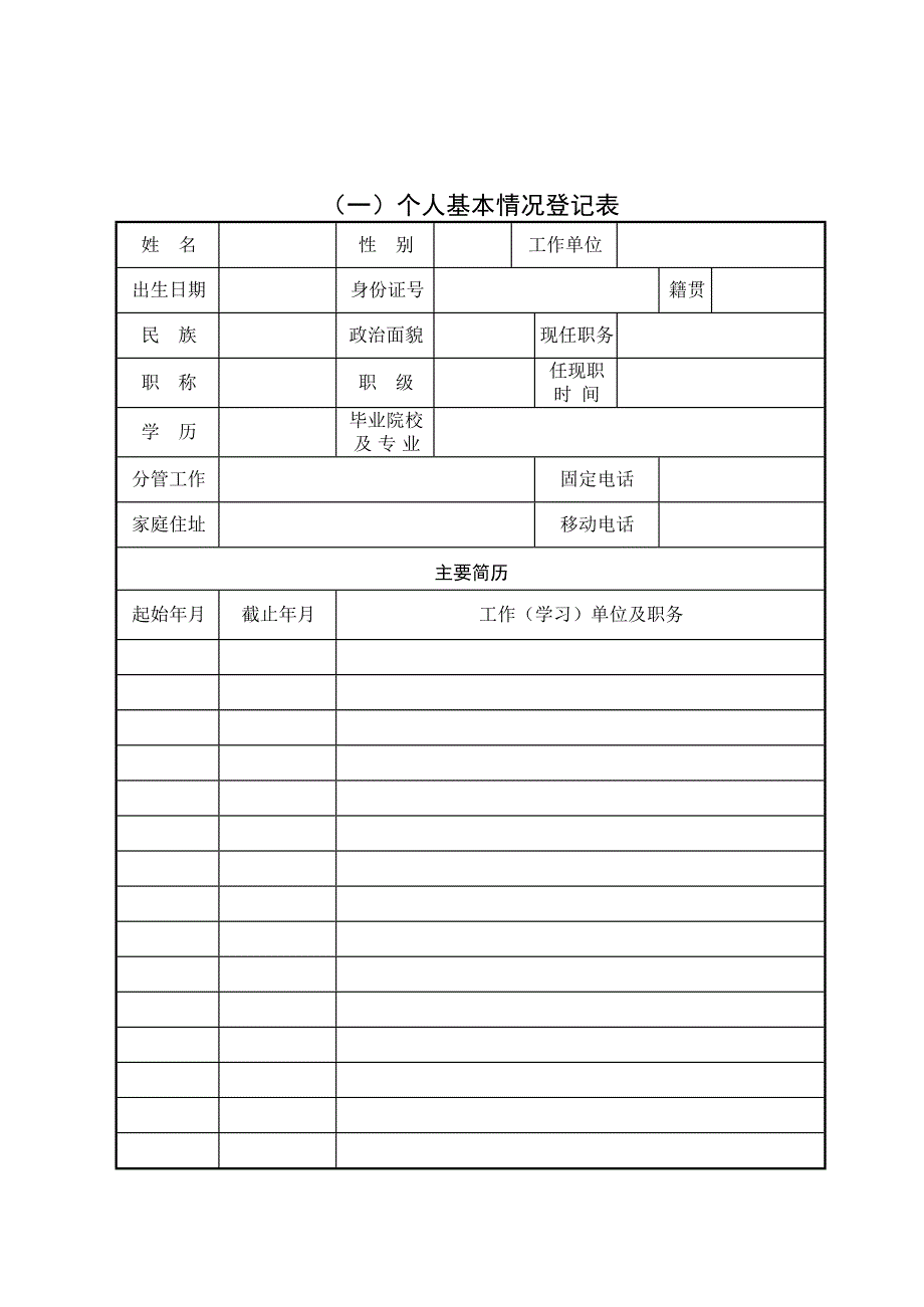 干部个人廉洁档案样表_第2页