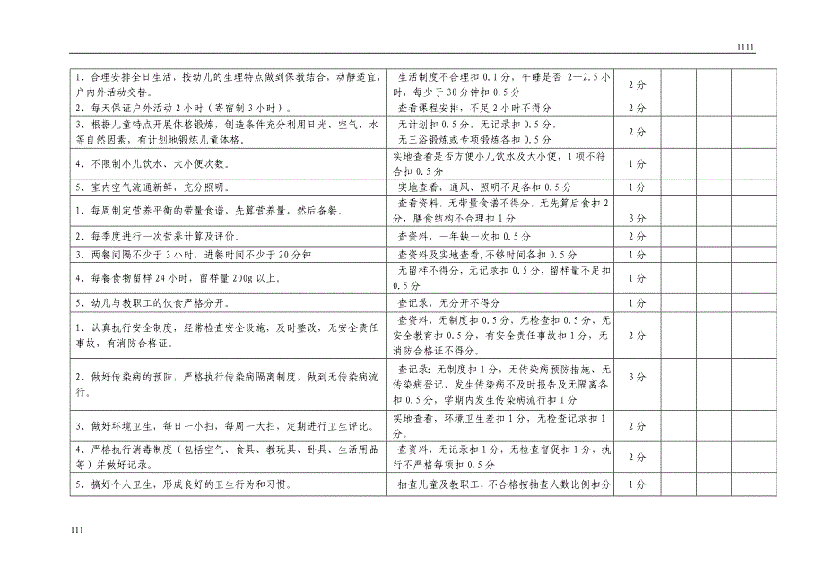 幼儿园广东省托儿所幼儿园卫生保健检查表可编辑可打印_第3页