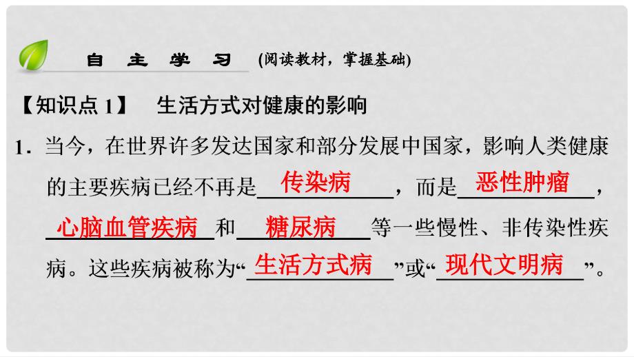 八年级生物下册 第八单元 第三章 第二节 选择健康的生活方式课件 （新版）新人教版_第4页