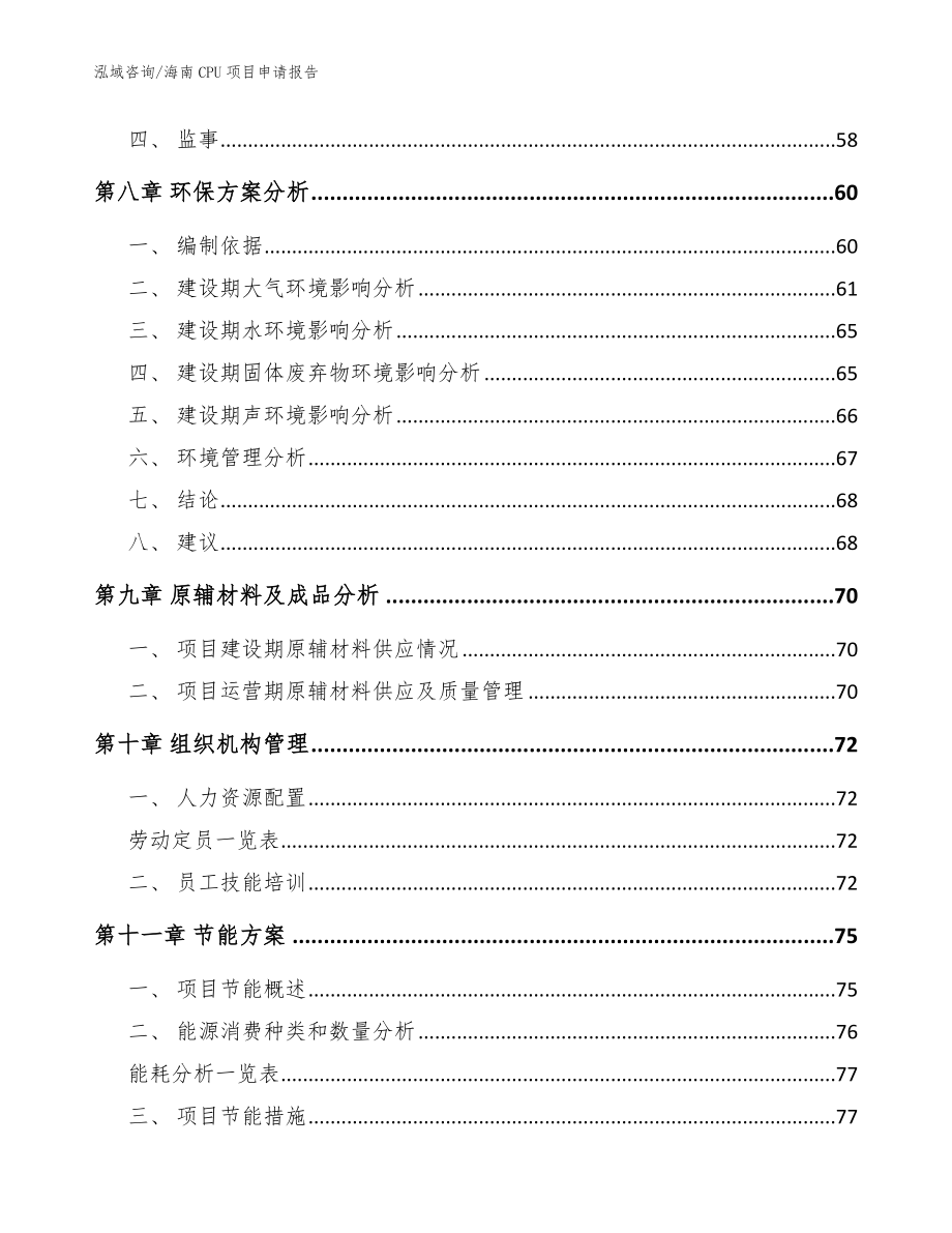 海南CPU项目申请报告【范文】_第4页