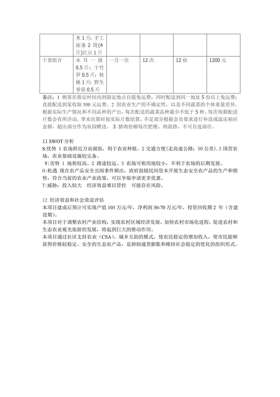 孝感双峰山清山大院生态农业生产体验基地项目计划书.doc_第5页