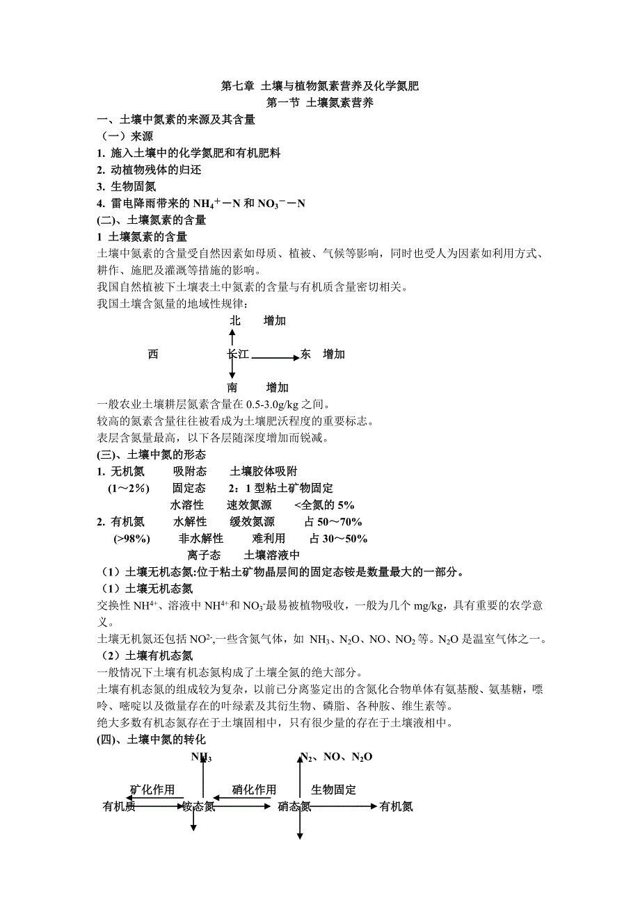 土壤与植物氮素营养及化学氮肥_第1页