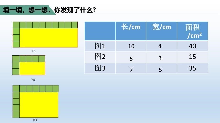 三年级数学下册课件5.3长方形的面积北师大版共21张PPT_第5页