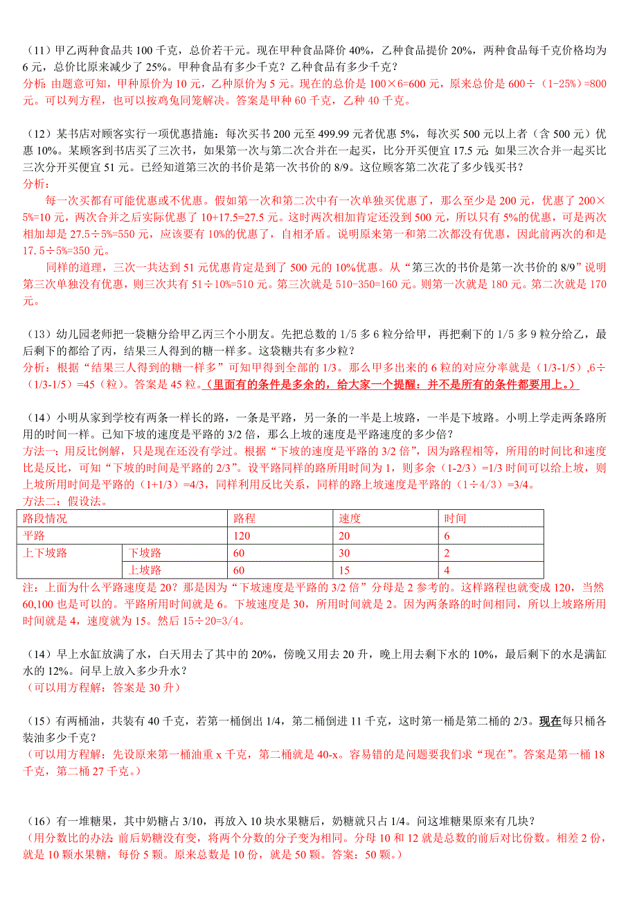 六年级奥数易错题归类百题_第2页