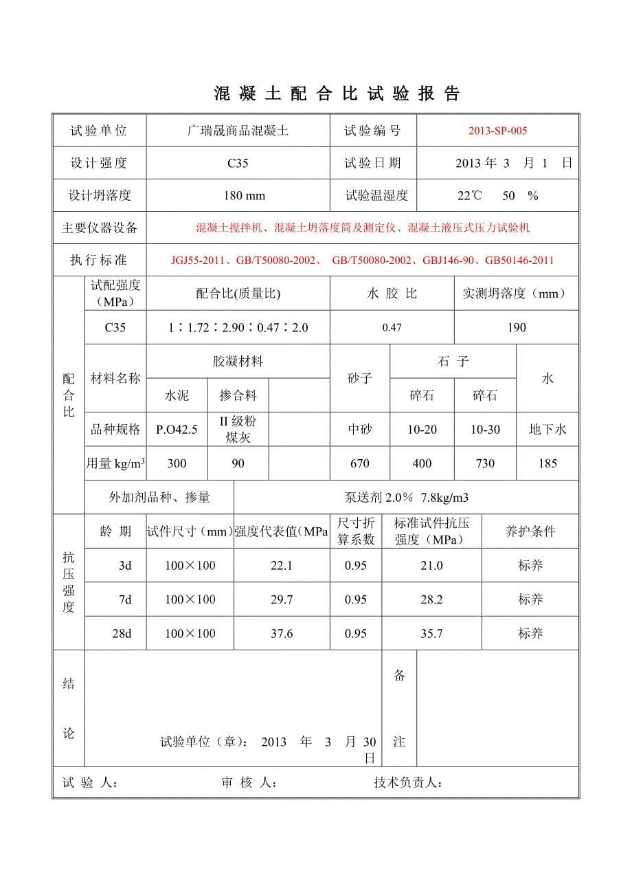 混凝土配合比试验报告_第5页