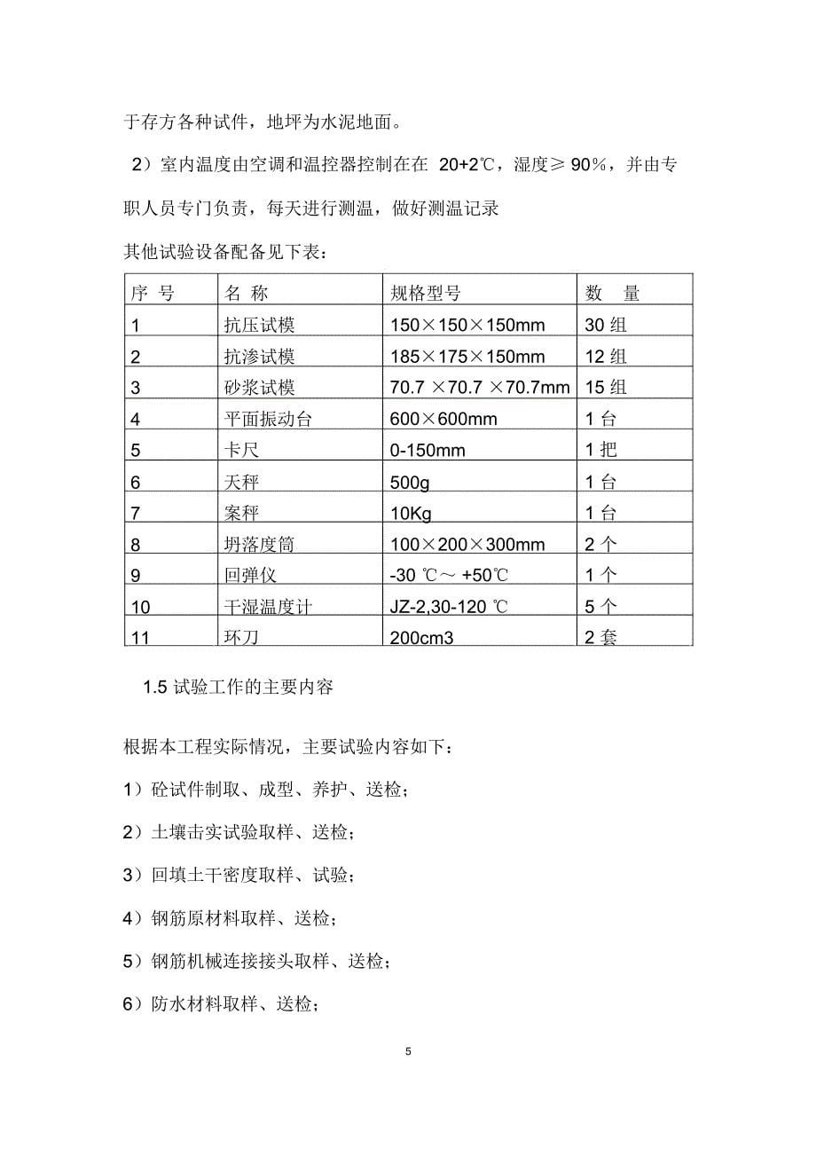 项目检测试验计划_第5页