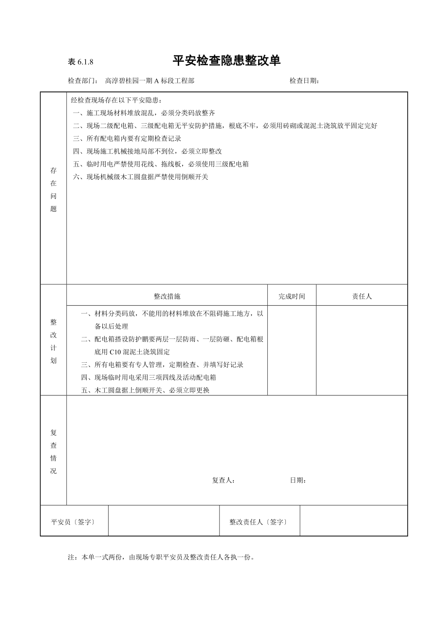 安全检查隐患整改单618_第2页