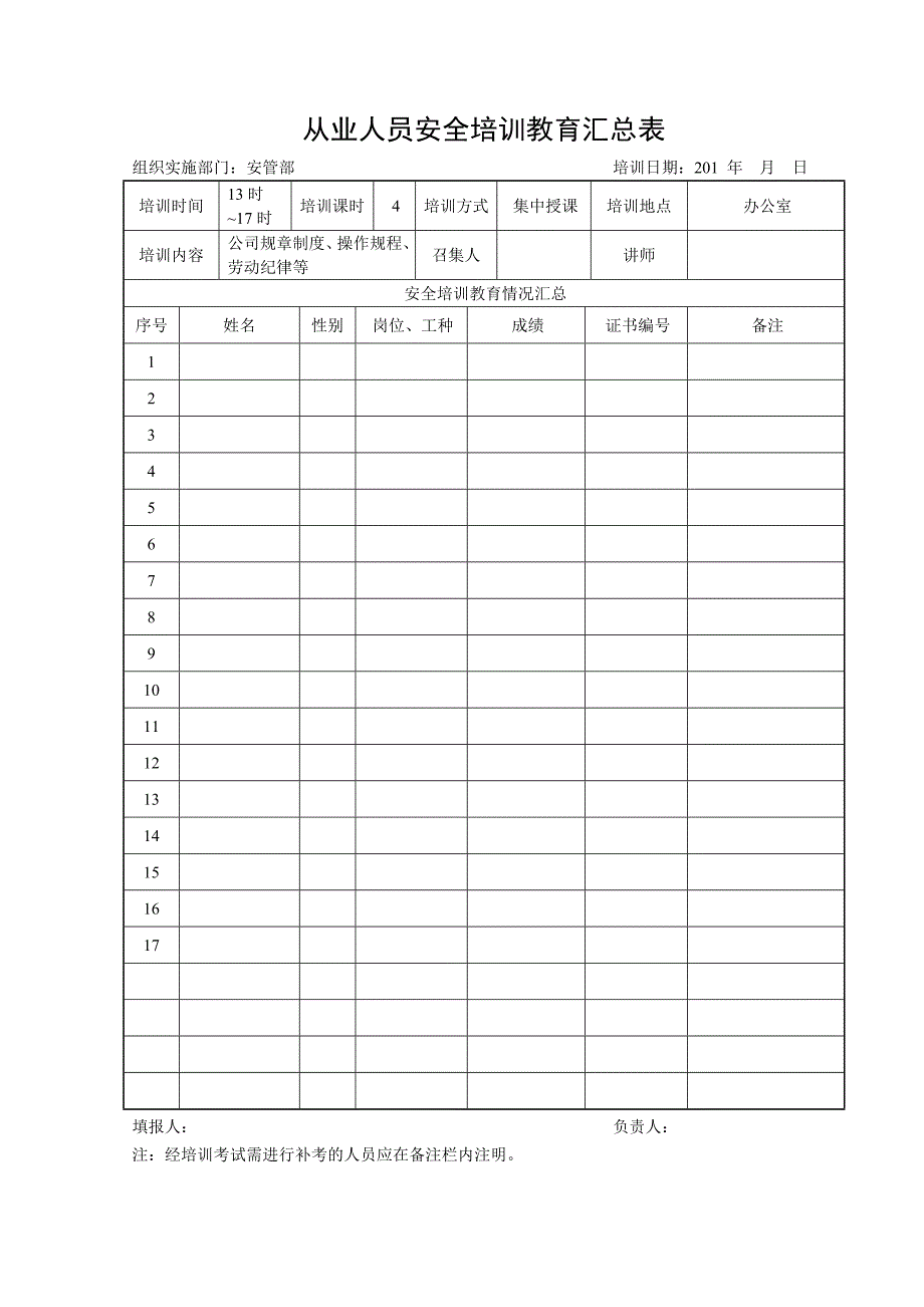 从业人员安全培训教育汇总表_第3页