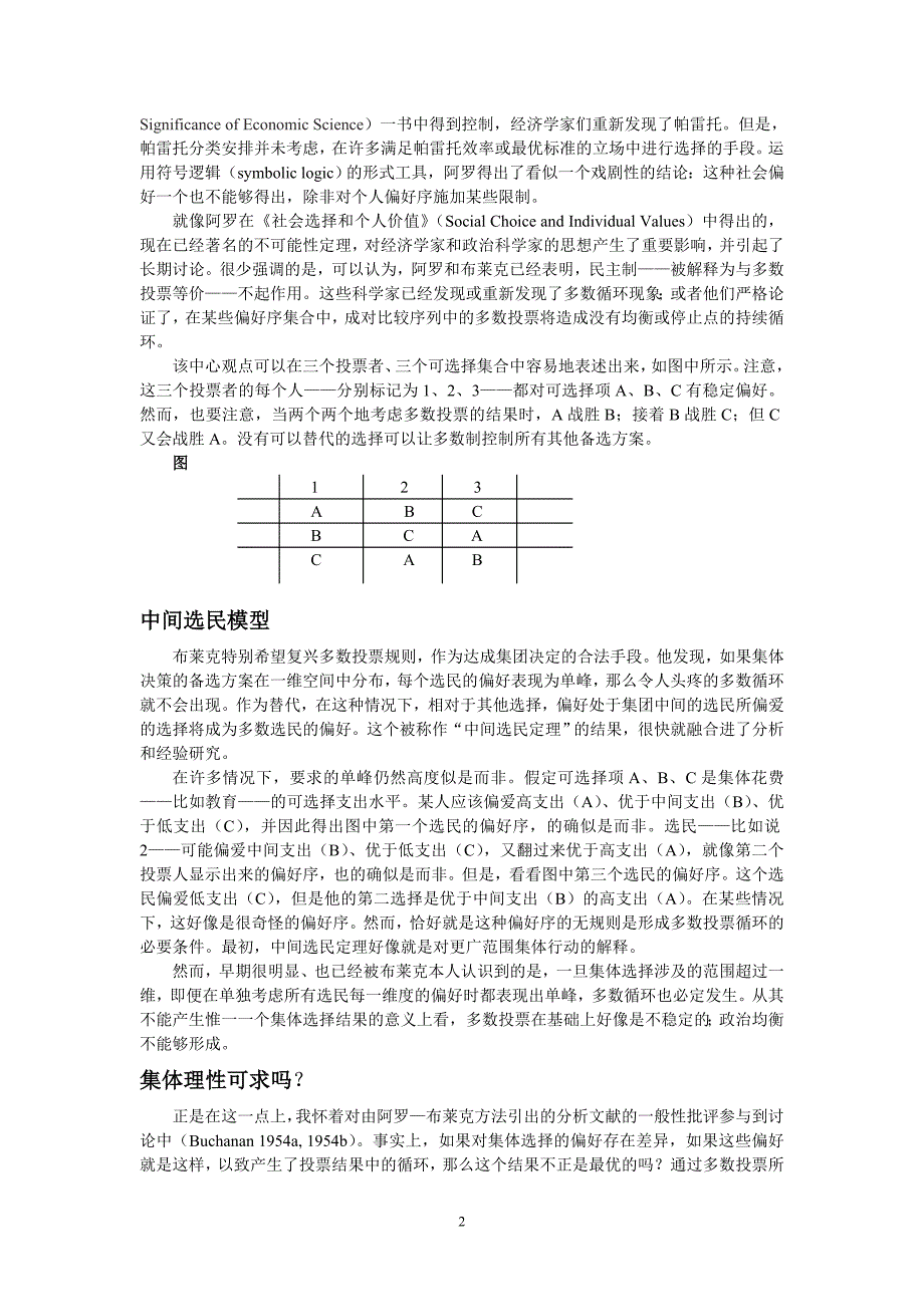 [报告精品]公共选择：一个研究纲领的起源与发展_第2页