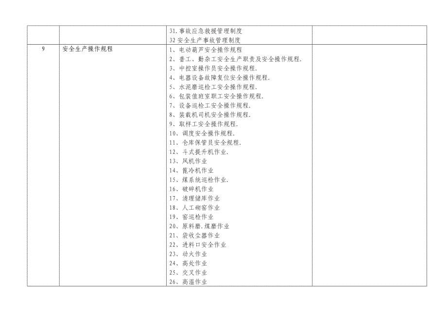 水泥厂安全生产普查表_第5页