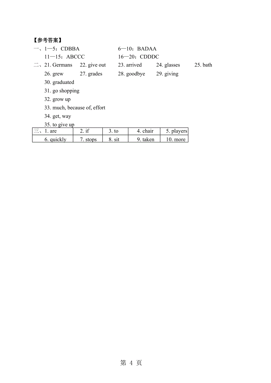 2023年中考一轮复习G开头词汇习题答案.doc_第4页