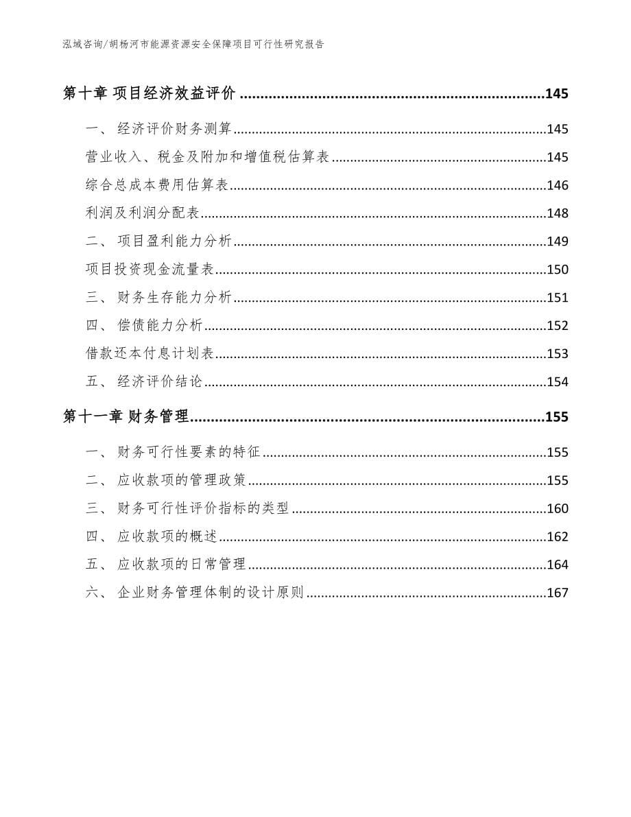 胡杨河市能源资源安全保障项目可行性研究报告_范文参考_第5页