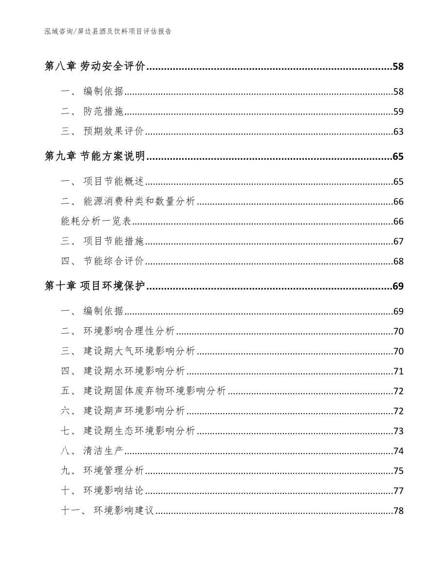 屏边县酒及饮料项目评估报告_第5页
