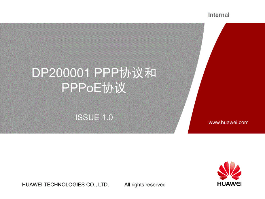 DP200001 PPP协议和PPPoE协议 ISSUE10_第1页