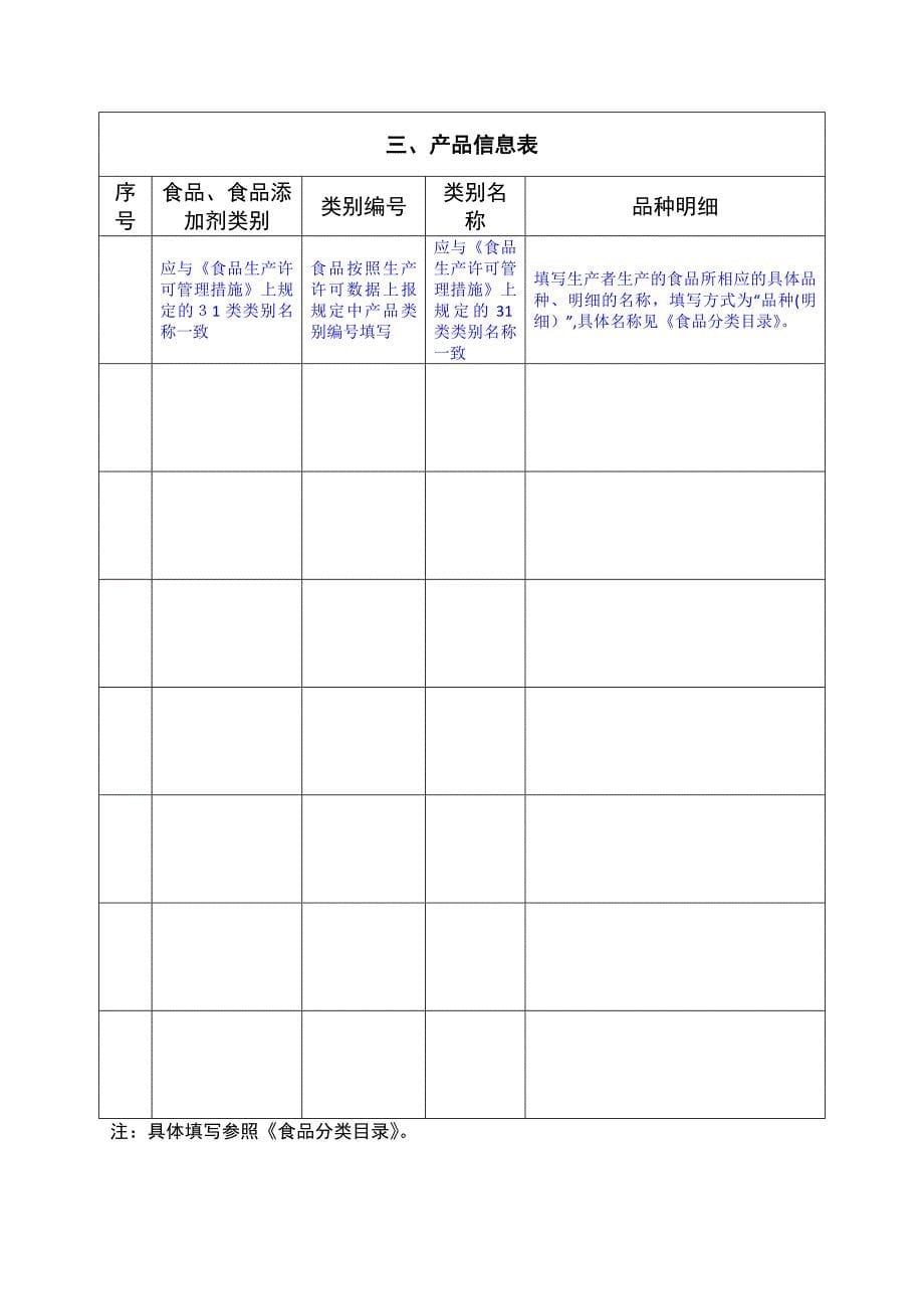 食品生产许可证申请书(新模板)_第5页