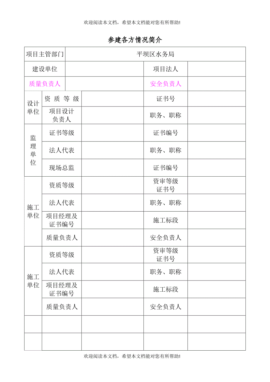 贵州省水利工程建设质量管理体系报审表_第3页