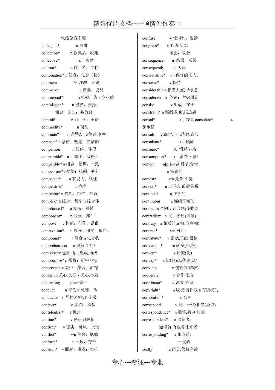 高职高专英语词汇表_第3页