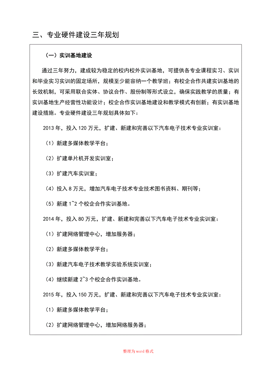 汽车电子技术专业介绍Word版_第4页