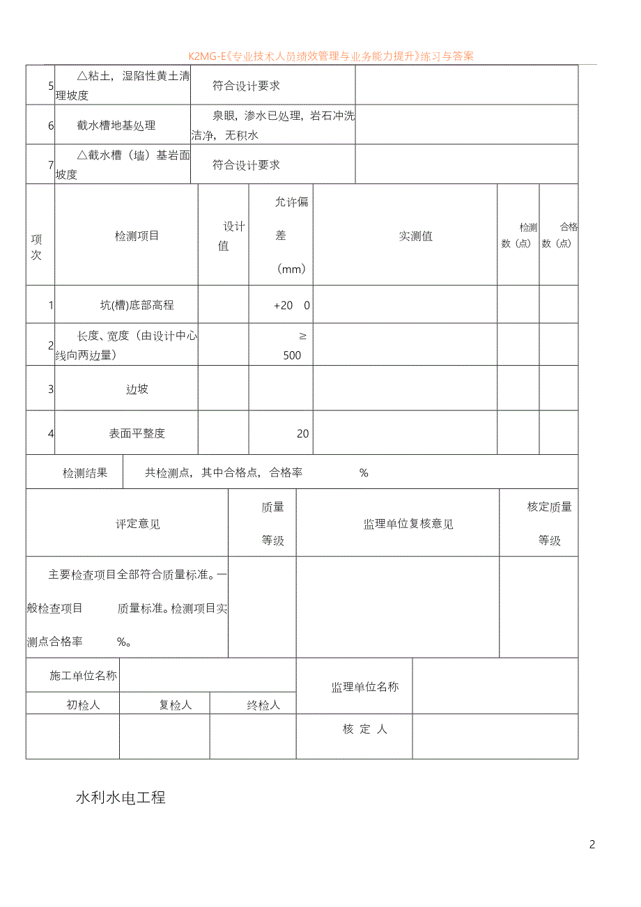 抹灰单元工程质量评定表_第2页