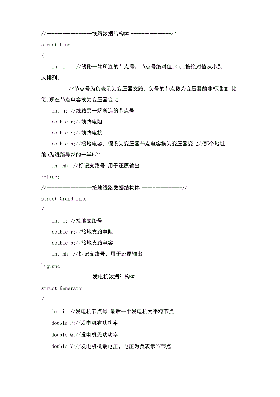 PQ分解法电力系统潮流计算程序报告_第2页