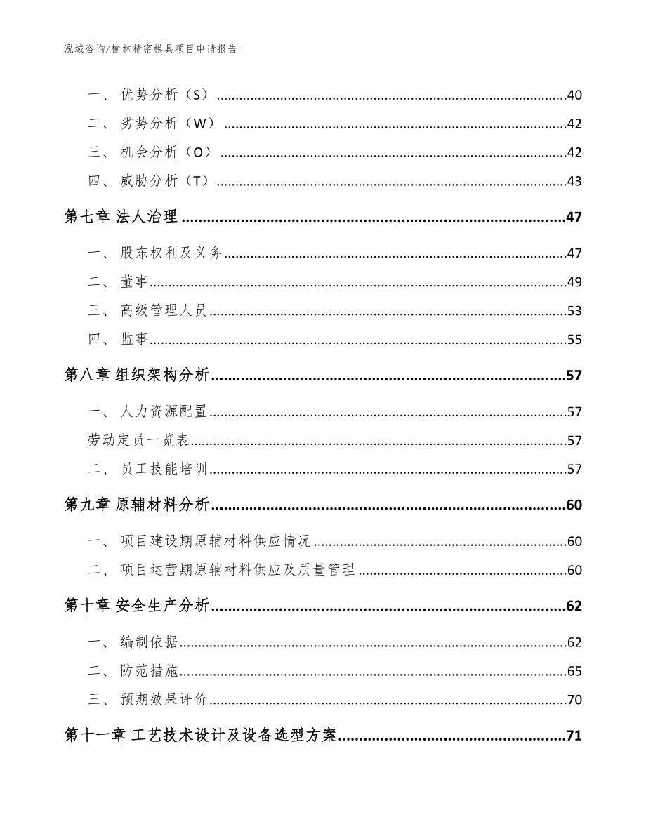 榆林精密模具项目申请报告（范文）_第4页