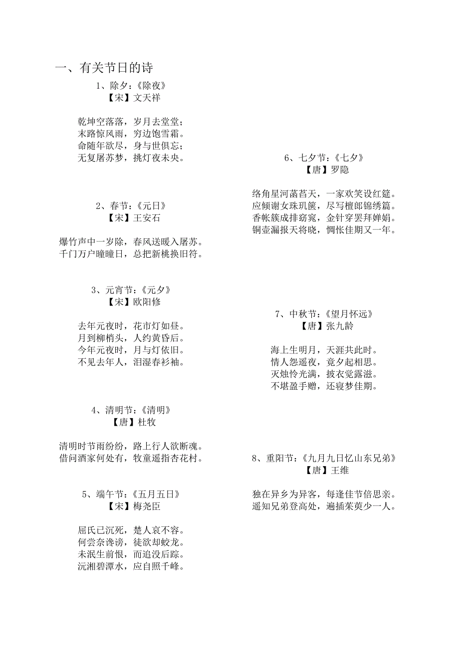 古诗分类大全.doc_第1页