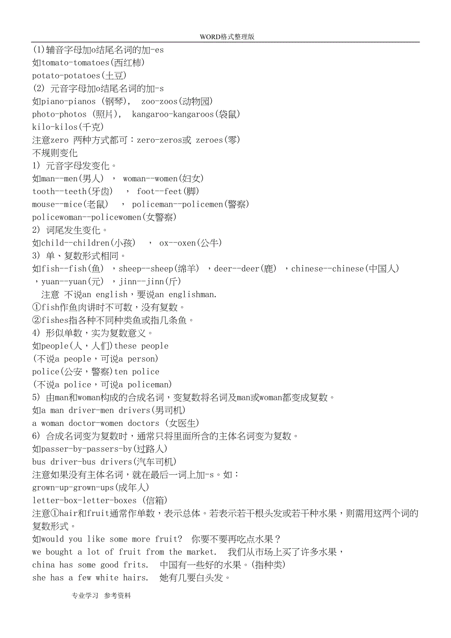 小学英语语法大全[绝对全面](DOC 33页)_第3页