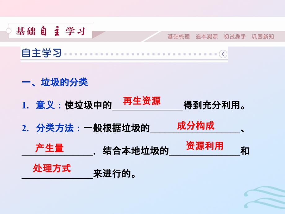 高中化学主题1呵护生存环境课题3垃圾的妥善处理与利用课件鲁科版必修1_第3页