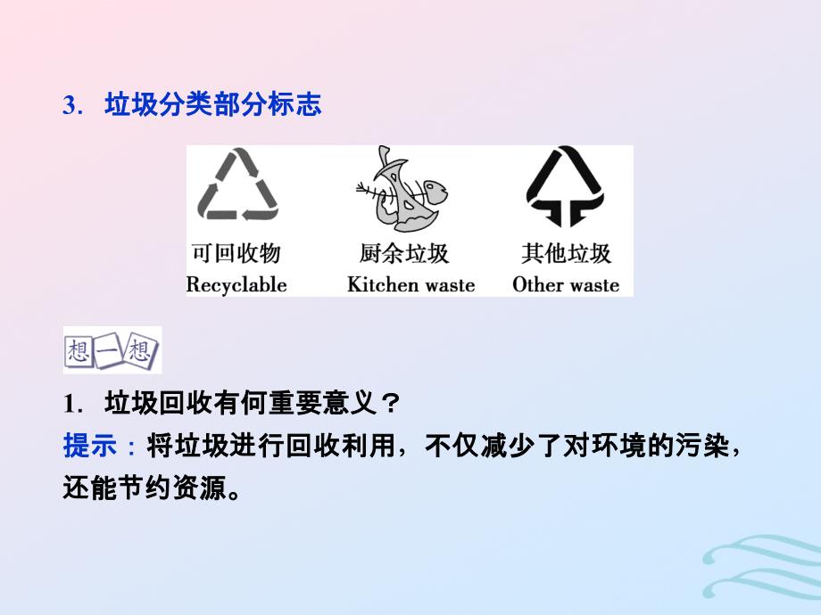 高中化学主题1呵护生存环境课题3垃圾的妥善处理与利用课件鲁科版必修1_第4页