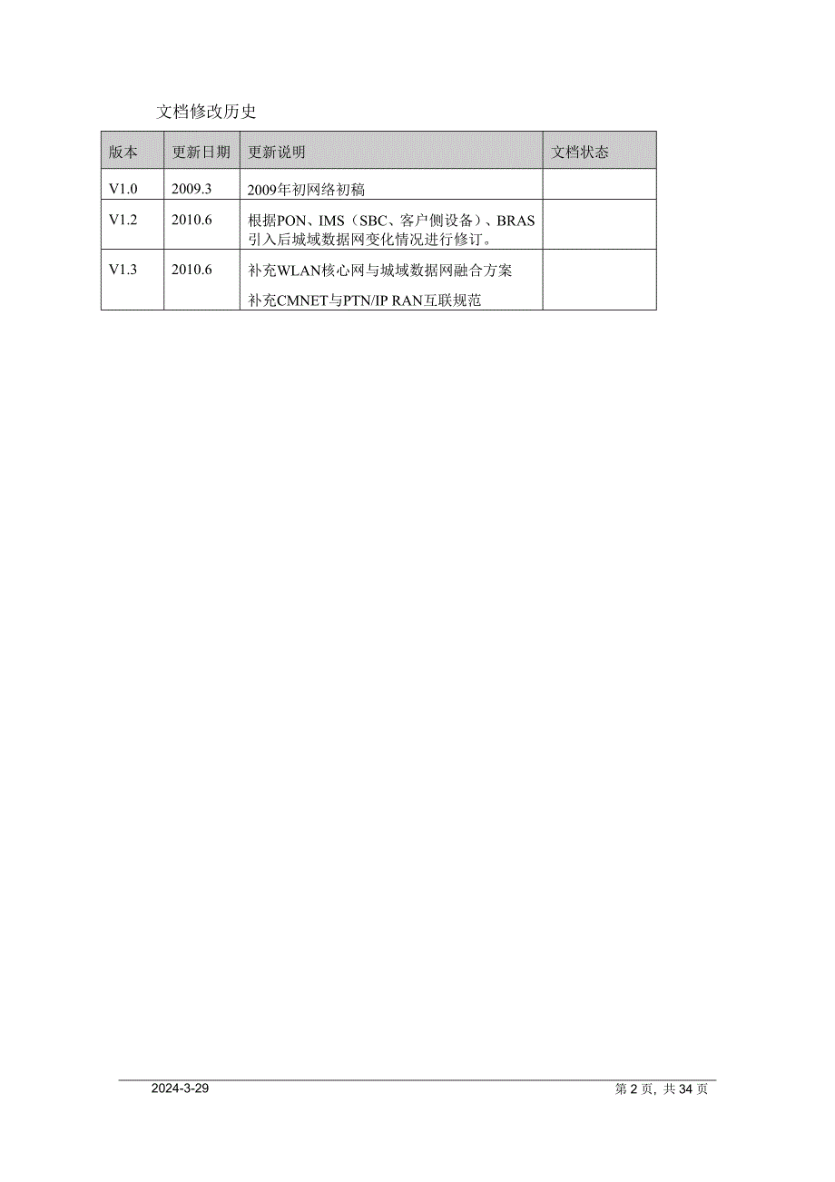 CMNET城域数据网技术方案山东移动_第2页