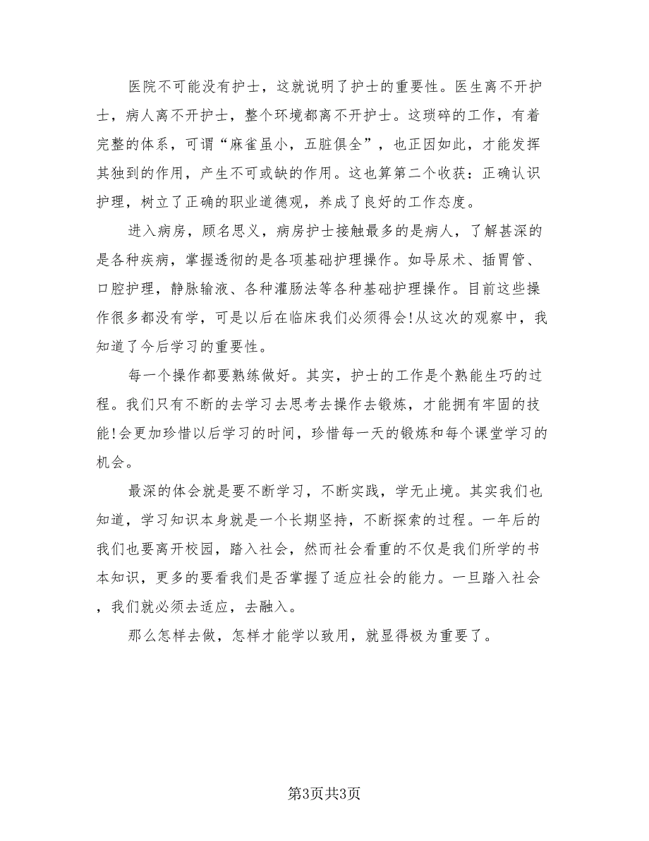 2023年护士实习总结手册（2篇）.doc_第3页