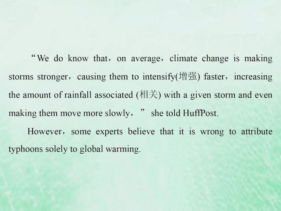 2019-2020学年高中英语 Unit 5 The power of nature Section Ⅰ Warming Up &amp;amp; Pre-reading &amp;amp; Reading&amp;mdash;Comprehending课件 新人教版选修6_第5页