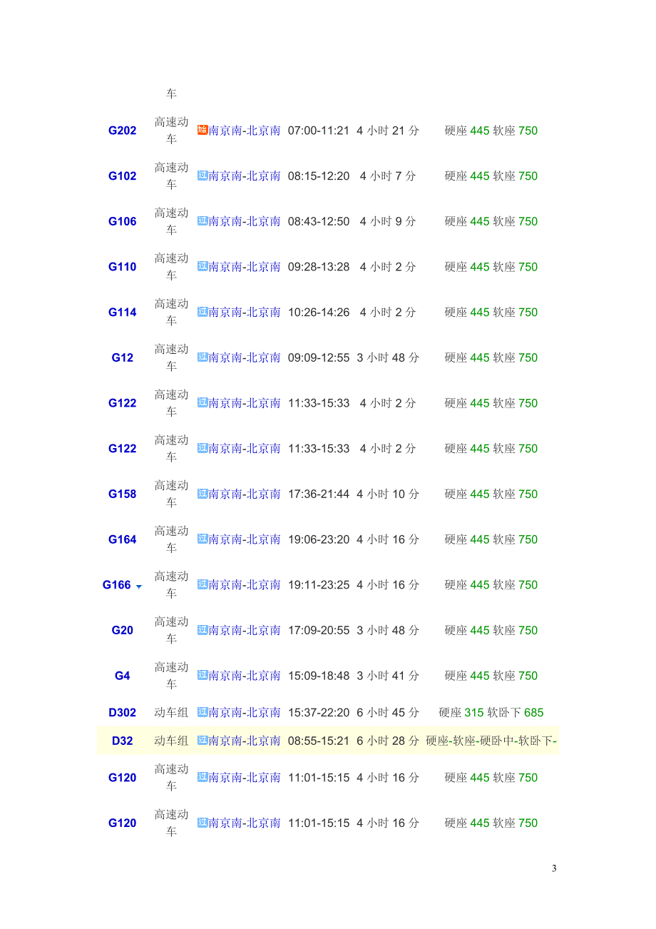 由 南京 到 北京 动车车次_第3页