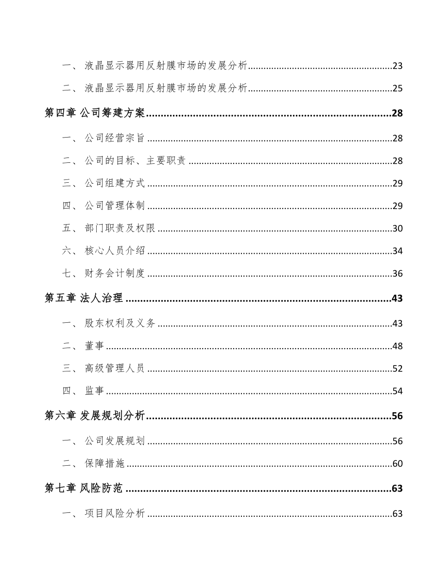 长春关于成立功能膜公司可行性研究报告(DOC 95页)_第4页