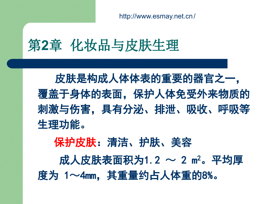 《化妆品与皮肤生理》PPT课件.ppt_第1页