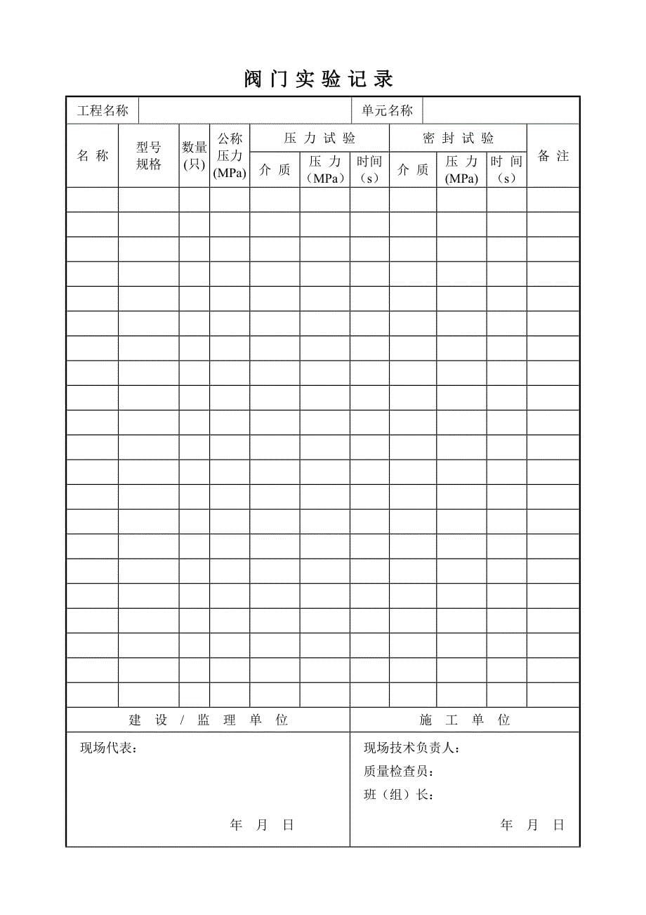 山东滨州地区压力容器交工表格特检认证版_第5页