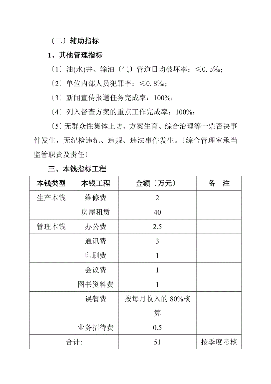 经营目标责任书-综合管理室_第3页