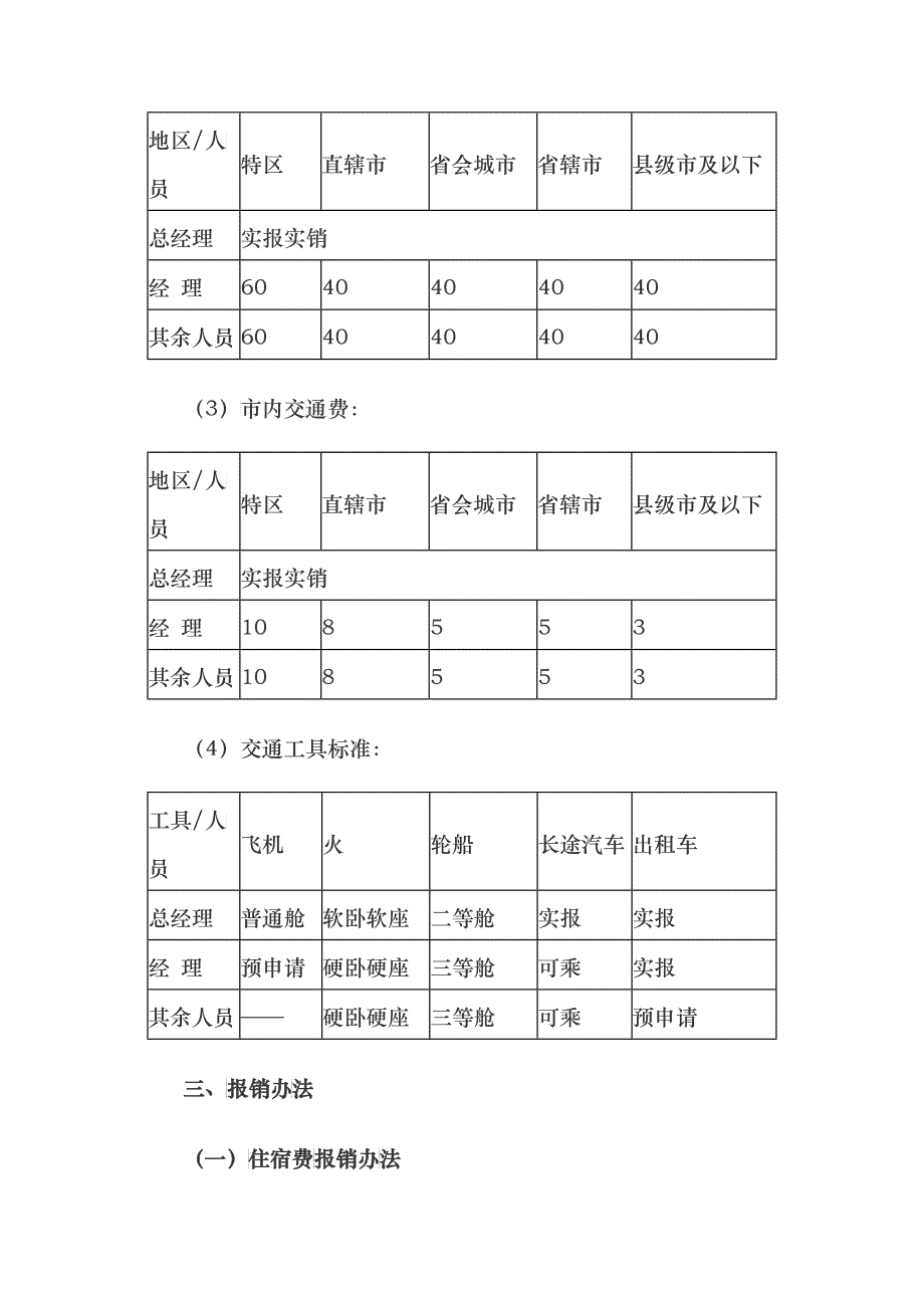 某企业差旅费报销管理制度_第3页