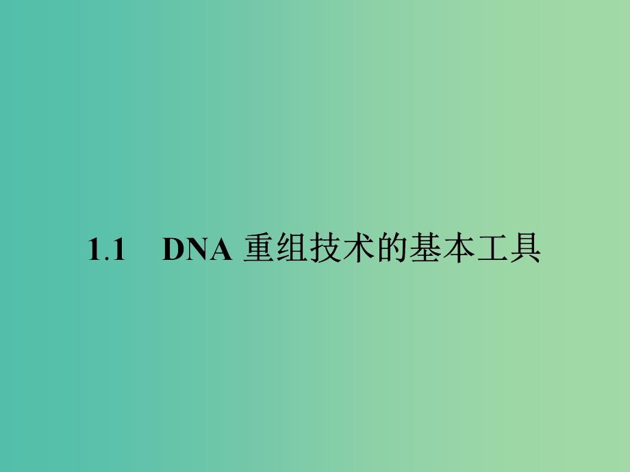 高中生物 1.1DNA重组技术的基本工具课件 新人教版选修3.ppt_第2页