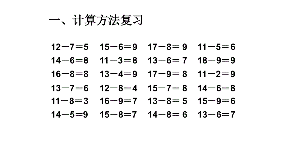 一年级（下册）人教版数学期中复习_第2页