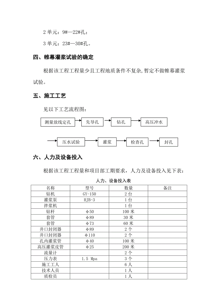 【施工方案】电站厂房土建工程帷幕灌浆施工方案_第3页