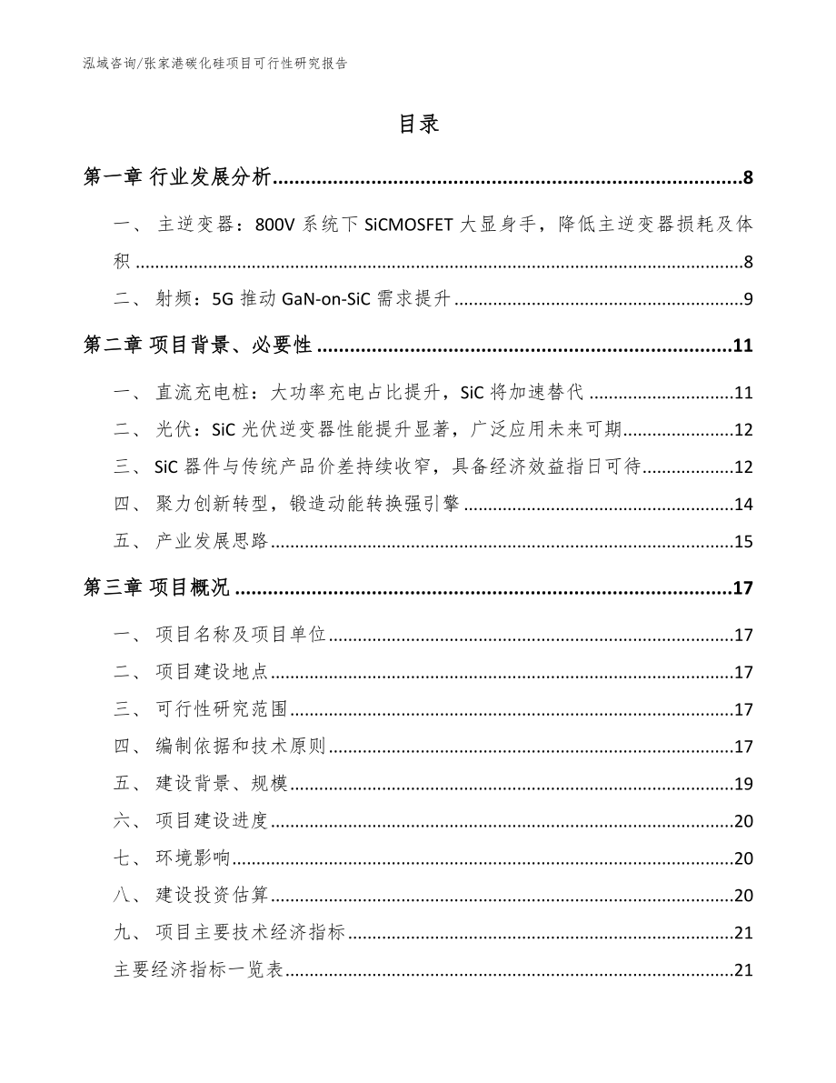 张家港碳化硅项目可行性研究报告（模板）_第2页