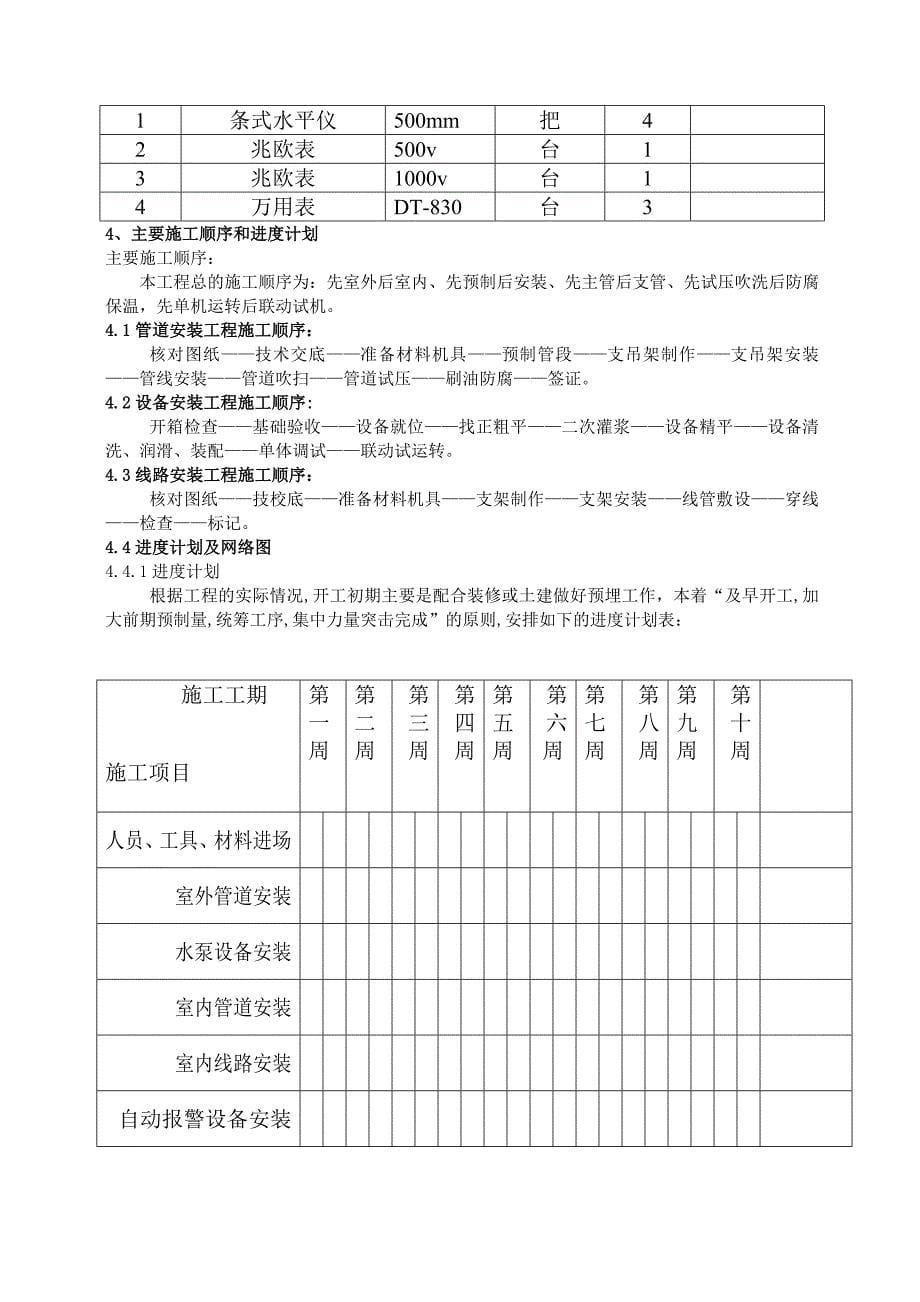 珠海石化综合楼消防施工组织设计_第5页