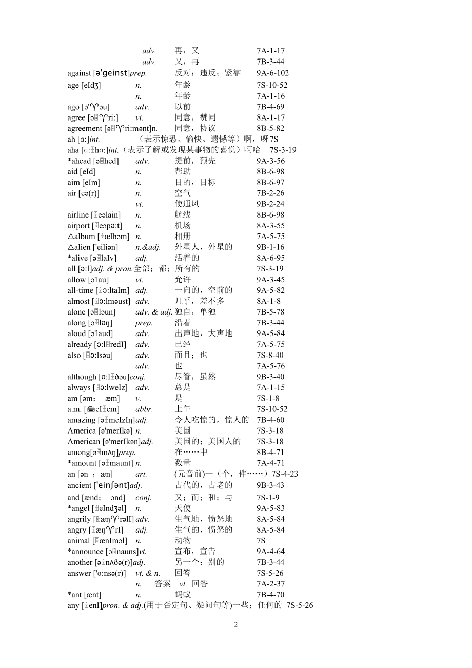 牛津初中英语词汇表 .doc_第4页