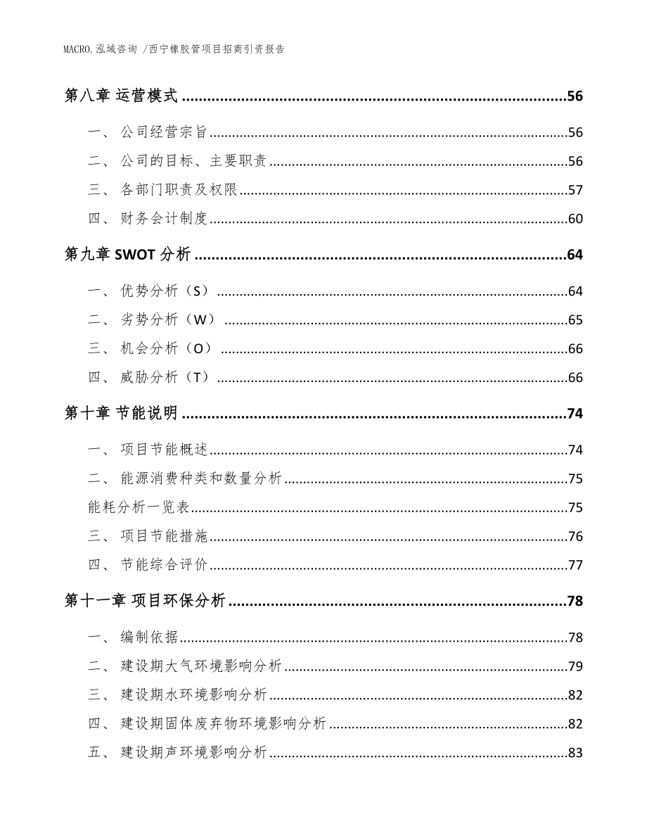 西宁橡胶管项目招商引资报告（范文参考）_第4页